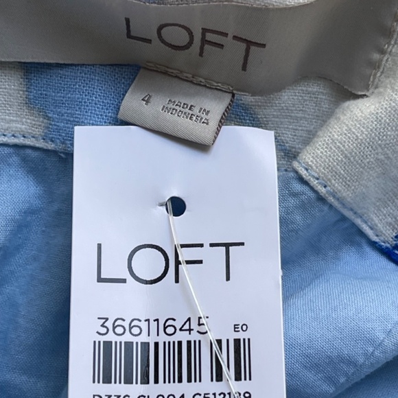 NWT Brushed Daisy Linen Blend Wrap Midi Ski - Picture 6 of 7